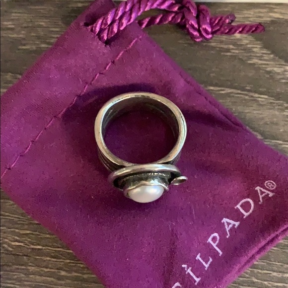 Retired Silpada Pearl Ring - Picture 2 of 2